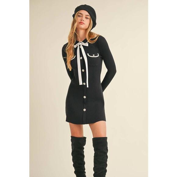 Mabel Coco Fit & Flare Knit Dress - Size S - NWT (New) - Picture 2 of 7